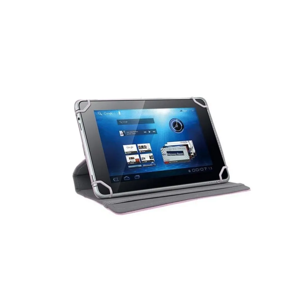 

8 Inch Tablet Computer Case Three Hole Universal Four Corner Hook 360 Degree Rotating Leather Case