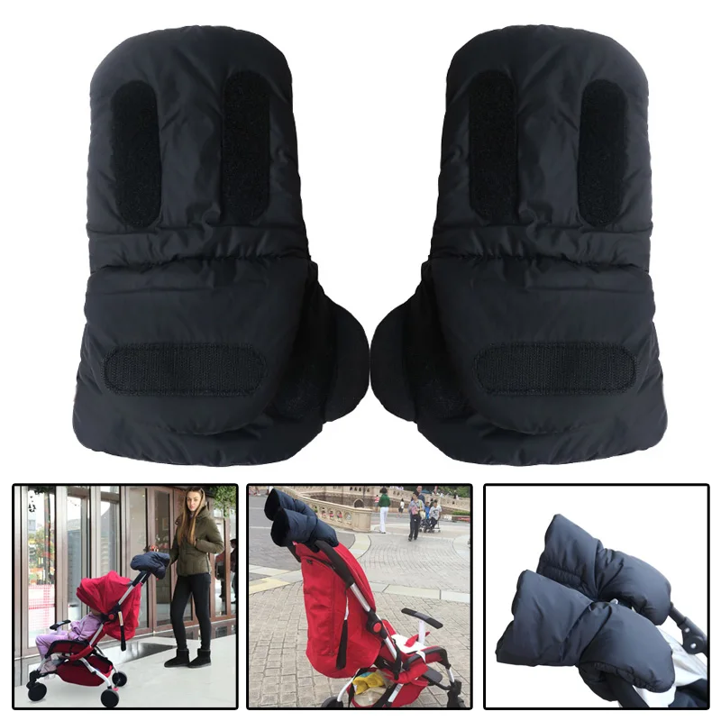 Kids Baby Pram Stroller Winter Accessory Hand Muff Warm Fur Fleece Gloves Pushchair Hand Muff Baby Buggy Clutch Cart Muff Glove