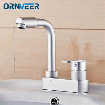 

Free shipping / exquisite aluminum alloy faucet double hole installation