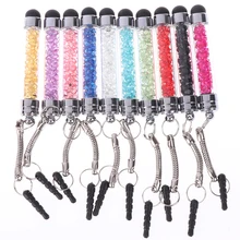 Стилус для планшета, стилус для сенсорного экрана, мини бриллианты, 3,5 мм, разъем для наушников, пылезащитная заглушка для мобильного телефона, стилус для IPad, ПК, Latop