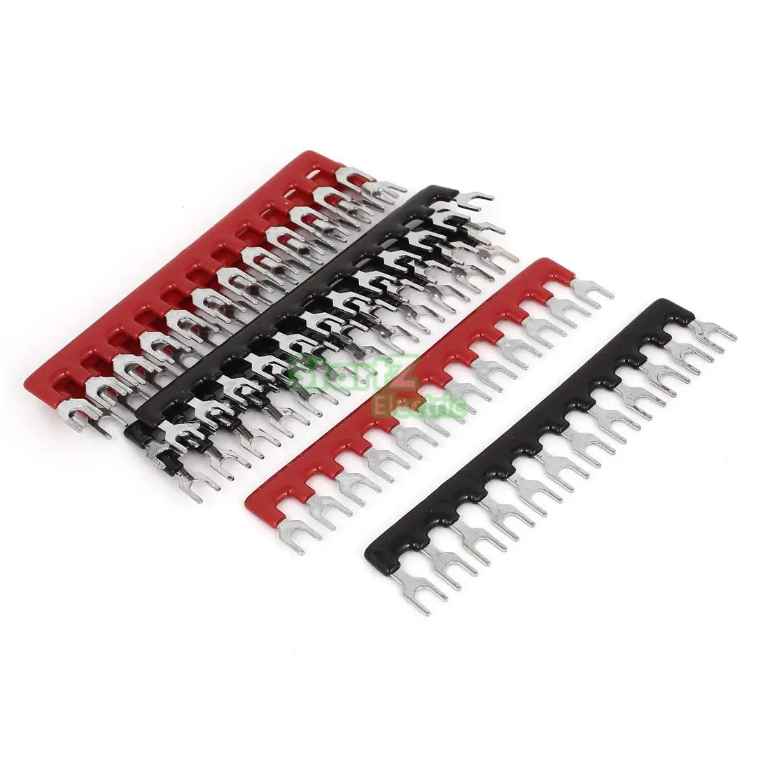 

8PCS 12bit short circuiter and Insulated Terminal Strip circuit chip wiring connecting bar tb2512 black red