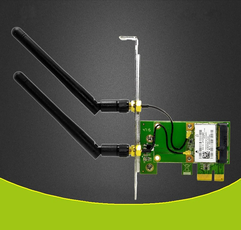 Pcie Pci Express 150m Wireless Wifi Card Adapter 2 Antennas Support Ap