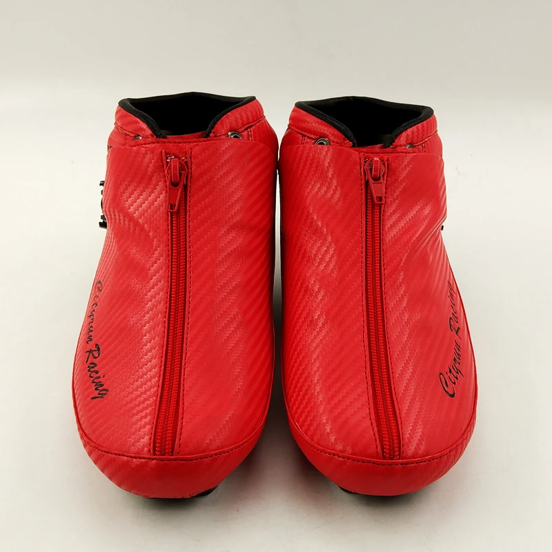 ألياف الكربون سرعة المهنية أحذية تزلج الكبار/الطفل سباق الزلاجات والأحذية متقدم التزلج حذاء أزرق أصفر أحمر أسود