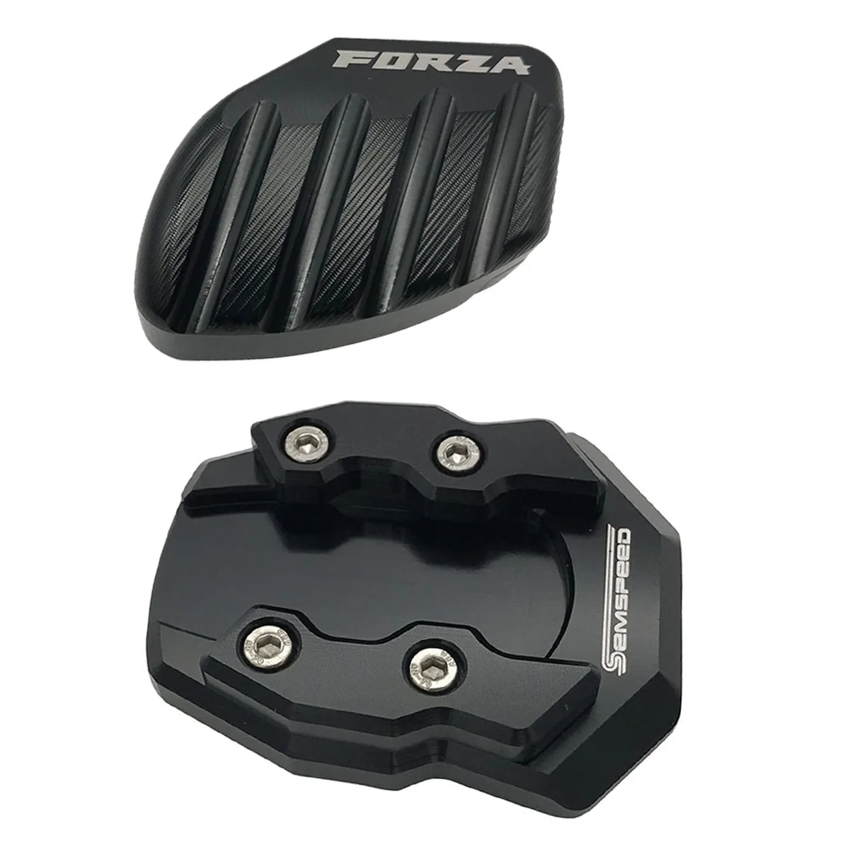 

CNC Motorcycle Kit FORZA Forza300 Forza125 250 MF13 Kickstand Footrest Foot Side Stand Support Extension Pads Plate For Honda