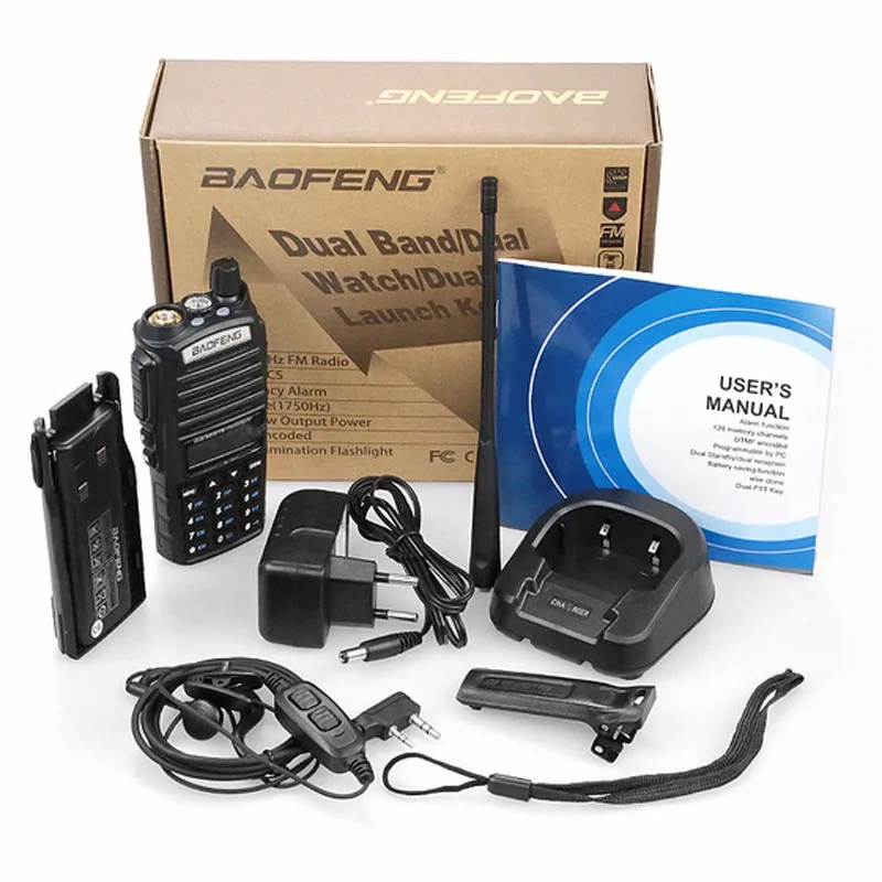 Оригинальная портативная рация BaoFeng 5 Вт 136 174 МГц и 400 520 двусторонняя