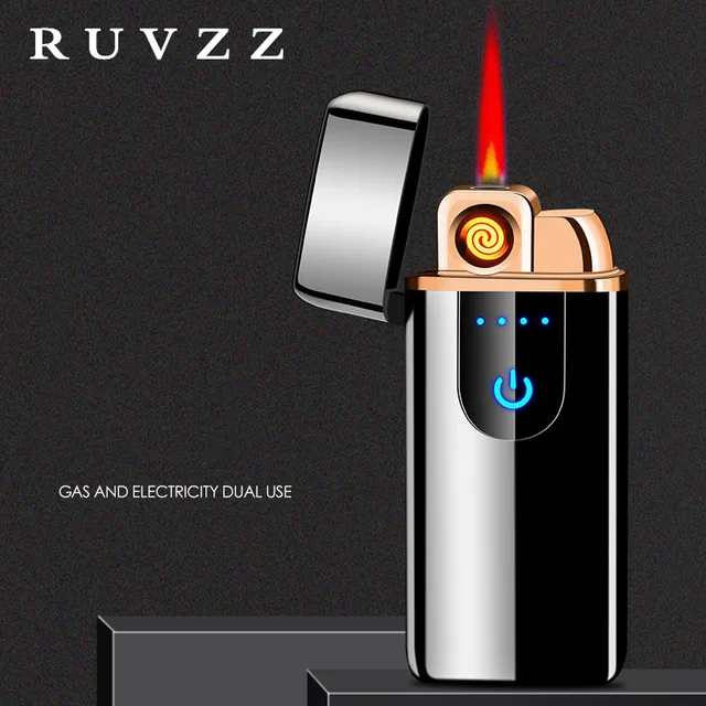 Metal Creative Electric Gas Lighter Butane Inflatable Lighter