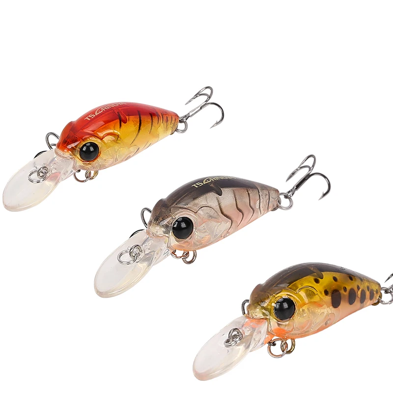 حار Pesca Trulinoya TSURINOYA البسيطة الساعد الطعم الصلب الصيد إغراء 35 مللي متر 3.8g بطيئة غرق Crankbait إيسكا الاصطناعي بايك جثم باس