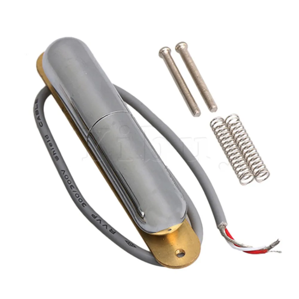Yibuy Chrome Vintage Lipstick Tube pickup for Electric Guitar Pickupin