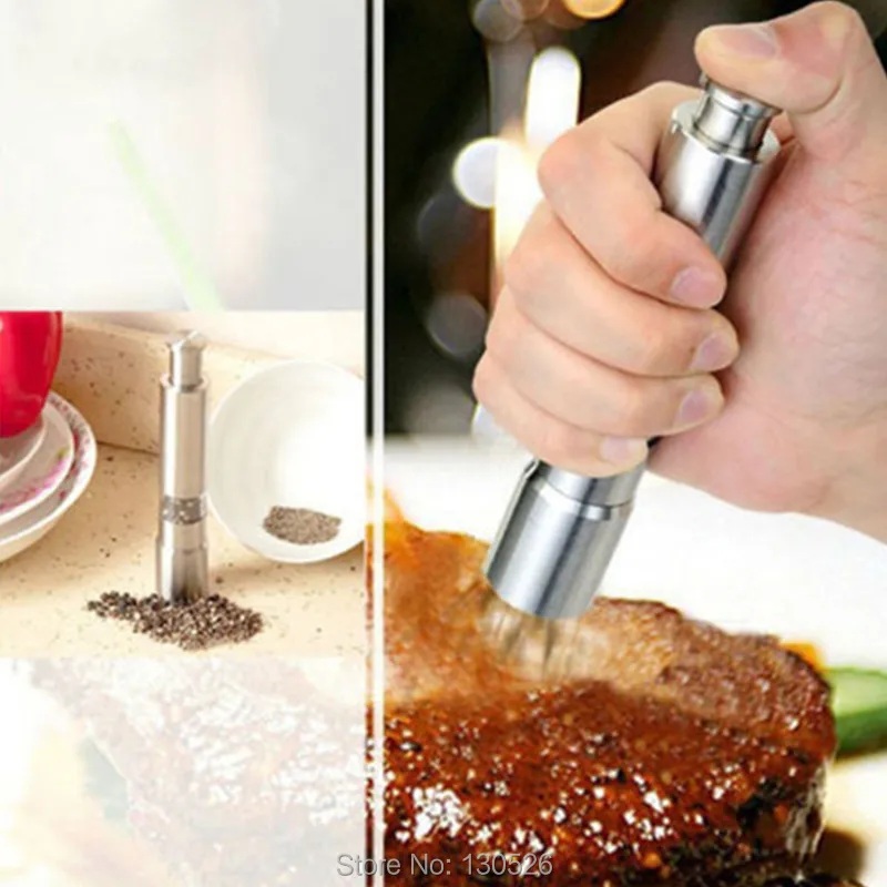 Stainless Steel Useful Portable Manual Pepper Grinder Pepper Muller