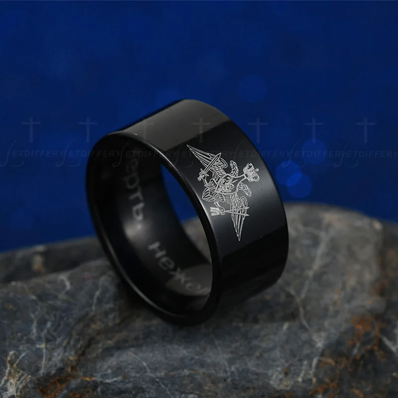 Letdiffery, очаровательное кольцо для мужчин, байкерское кольцо, нержавеющая сталь, лазерная гравировка, Женские Ювелирные изделия