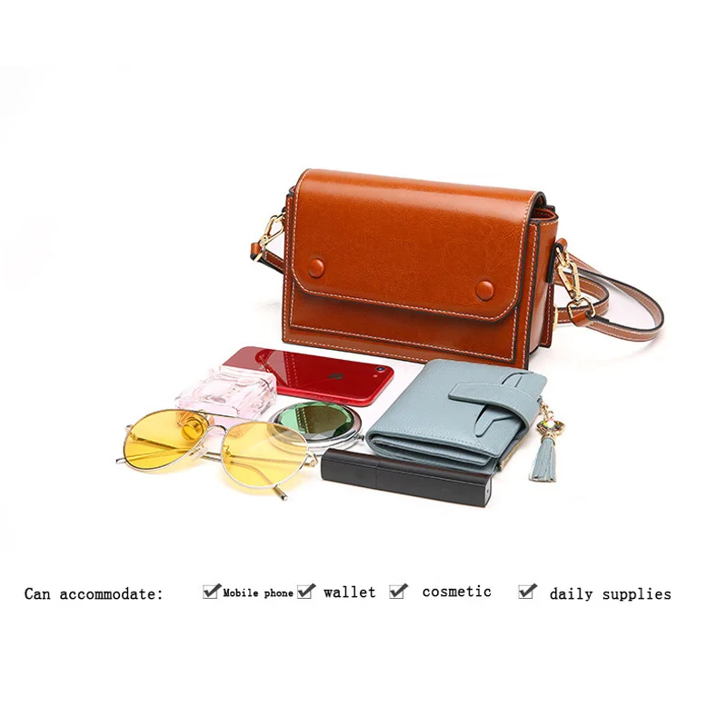 

Leather handbag 2019 summer new fashion tide net red bean bean broadband single shoulder mini Messenger bag small square bag