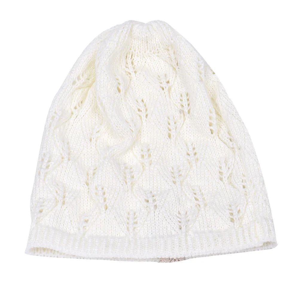Листья, однотонная шапка, цветная пуговица, полые женские, новая мода, вязаная шапка для женщин, женская шапка, зимние шапки#10