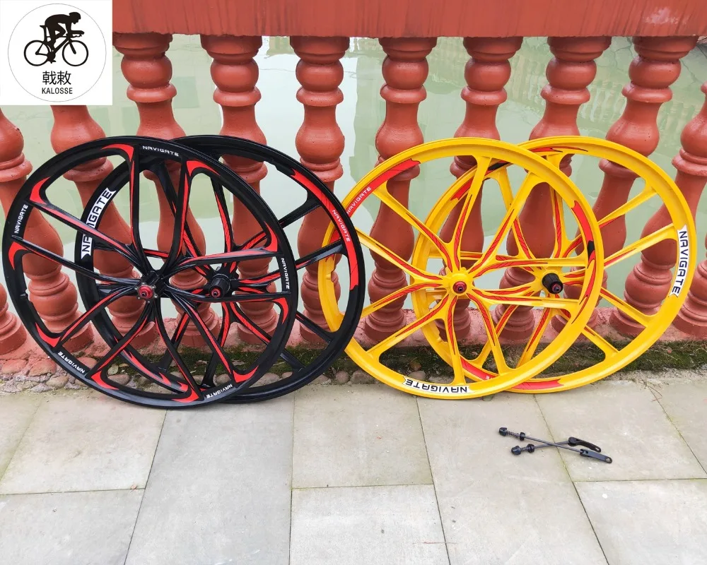 Discount Kalosse magnesuim alloy  29inch  mountain bike wheels 2 bearings hubs  100/135mm   For 11 Speed cassette 9