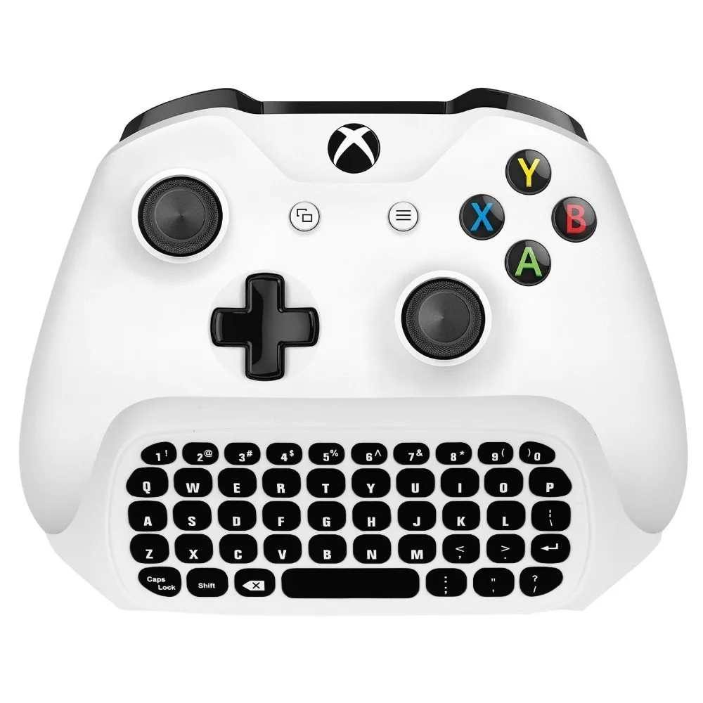 

Xbox Wireless Chatpad Keyboard + 3.5mm Audio Jack for Microsoft Xbox One Slim Controller 2.4G USB Receiver & Charge Cable
