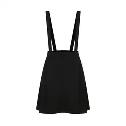 Летние юбки женские черные плюс размер S-5XL Свободный ремень чистый цвет короткая мини-юбка плюс размер S-XXXXXLFlared 2019