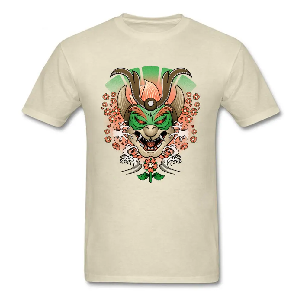 Mushroom Dynasty Ronin Printed On Top T-shirts for Boys 100% Cotton Summer/Fall Tops Tees Tops T Shirt Fashionable O Neck Mushroom Dynasty Ronin beige