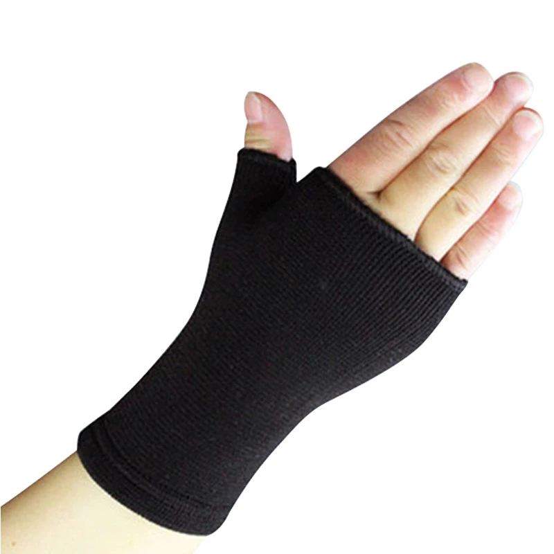 

Knitted Fitness Gloves Cycling Gloves Exercise Protective Gear Sweat-absorbing Anti-Slip Breathable Wrist Protector Support