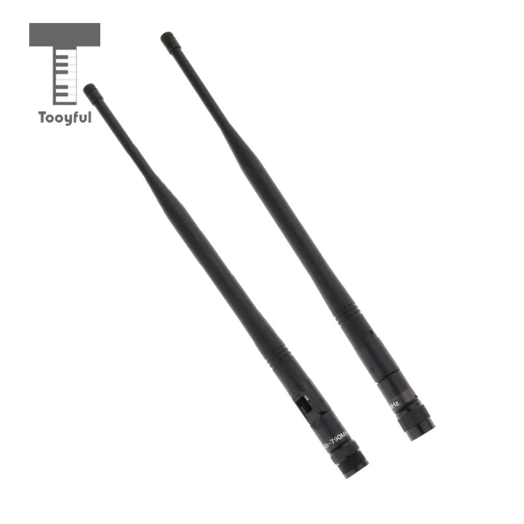 Tooyful UHF Wireless Microphone Mic Gain Antenna Signal Line Black - TNC/BNC