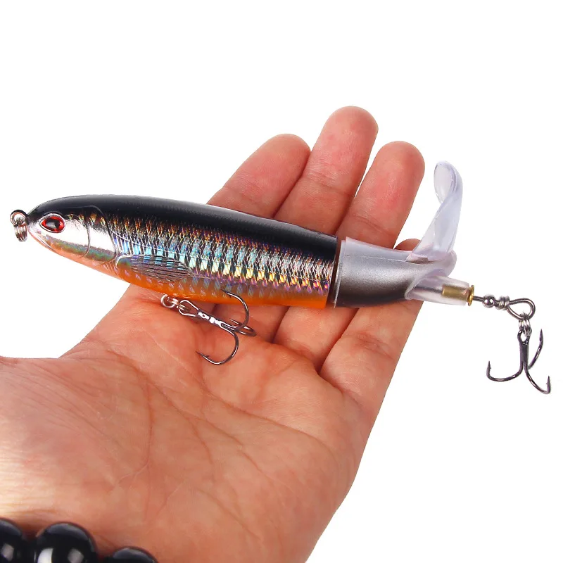 1PCS Pencil 35g 14cm Floating pencil Fishing Lure Artificial Hard Bait Wobbler Rotating Tail Tackle 3D Eyes | Спорт и развлечения