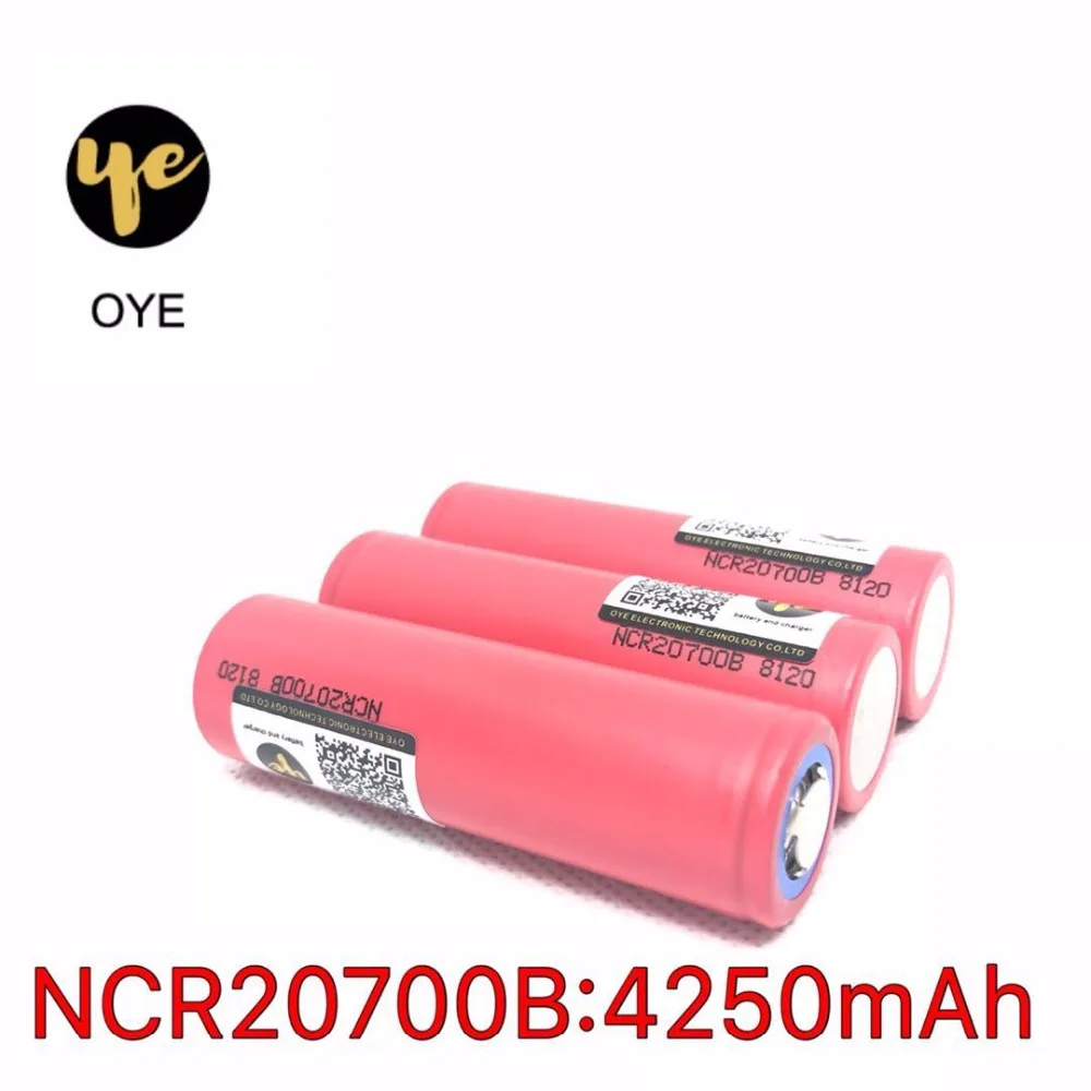 

20700B battery For SANYO NCR20700A 20700B 4250mAh 20A Li-ion high rate Battery for 20700 E Cigarette Vape lithium bike