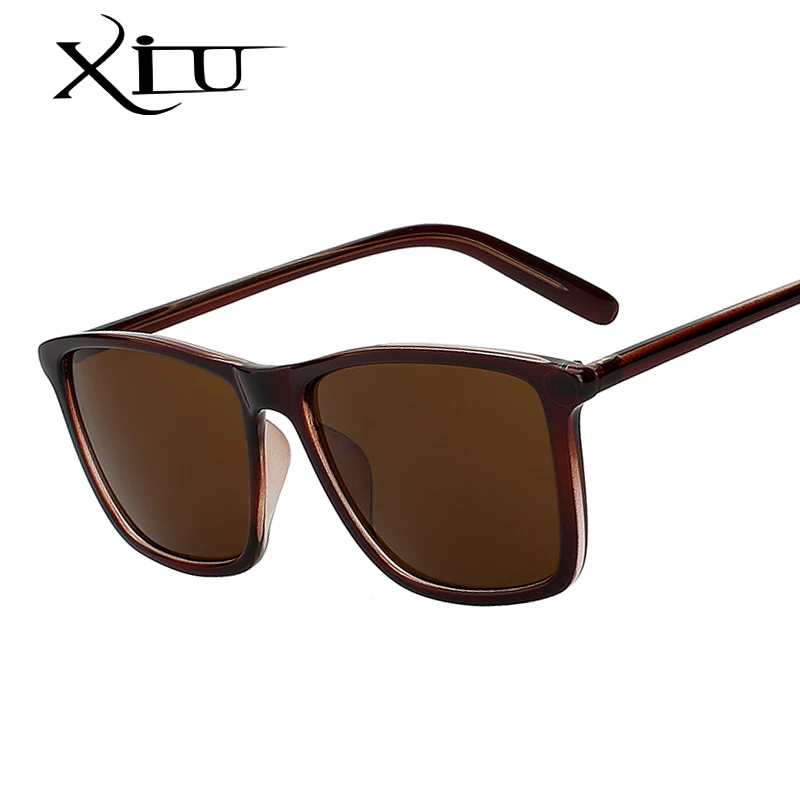 XIU брендовые классические квадратные солнцезащитные очки в стиле стимпанк, мужские черные солнцезащитные очки для улицы, женские фирменные дизайнерские ретро очки Gafas De Sol