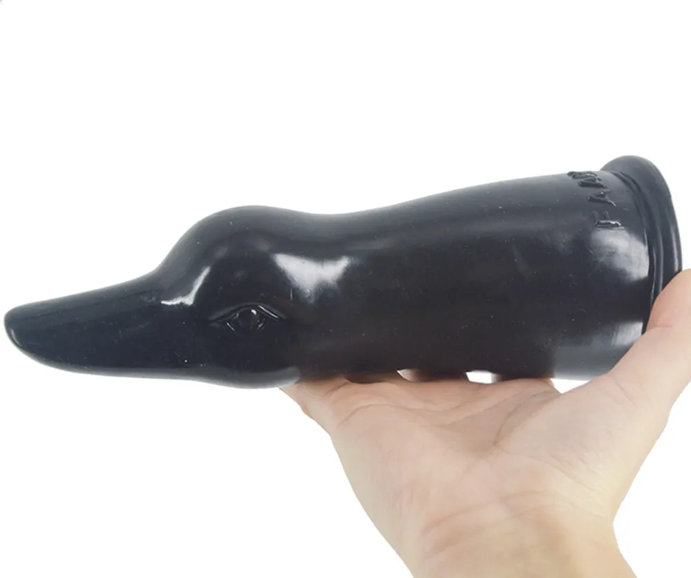 Unique Animal Black Dildo  Duck Dick Smooth Body Penis Easy Handle  Christmas Gifts Adult Sex Toy Online Sex Shop16