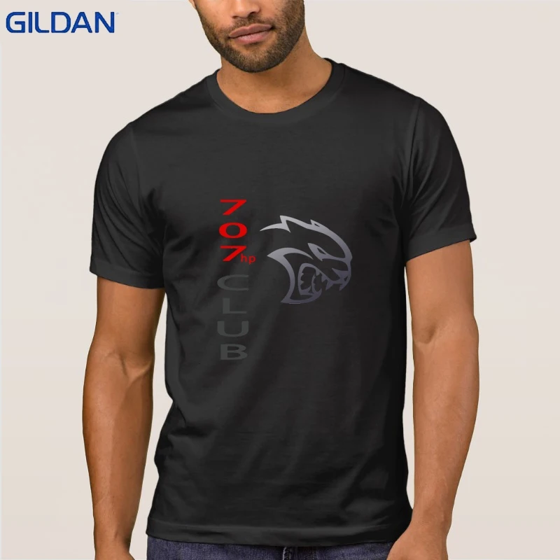 Новый стиль Hellcat 707hp Клуб Футболки мужские Camiseta футболка для Для мужчин хлопок