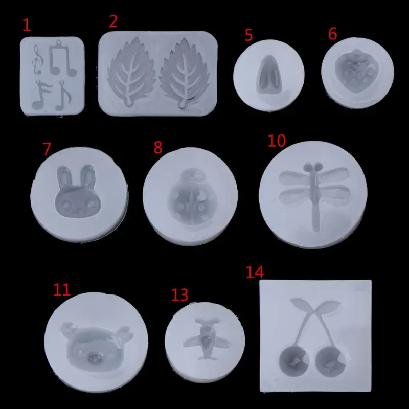 

Clear Silicone Mold DIY Animals Pendant Necklace Epoxy Resin Mold Jewelry Tools