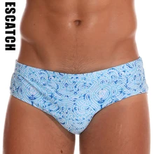 Escatch, брендовые Летние плавки, мужские плавки с подкладкой, бандаж, низкая талия, сексуальный купальник, мужской купальник, бермуды EC-10N