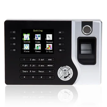 

Spanish Language Fingerprint Time Attendance TCP/IP Punch Card Attendance Machine Realand A-C071 With Free Software