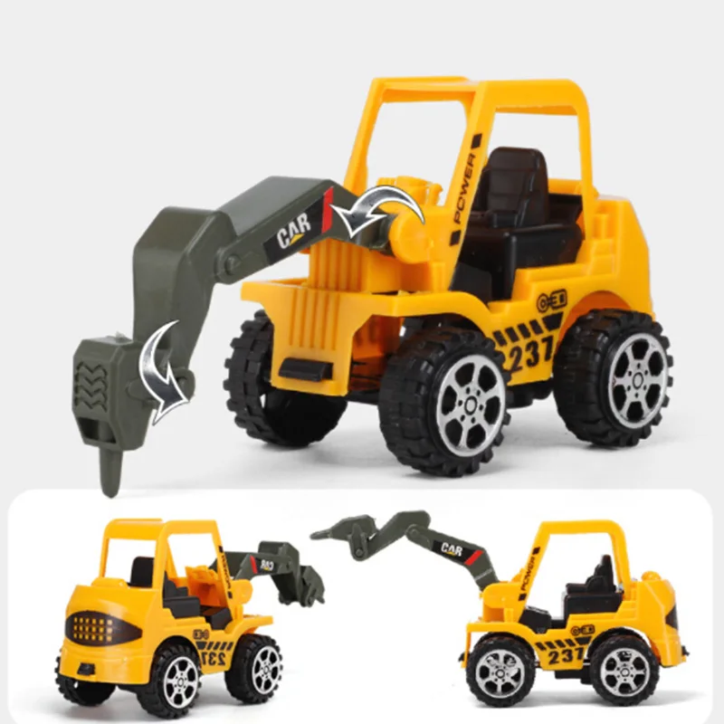 

6 Set Kid Vehicle Truck Model Engineering Diecast Construction Toy 4.5*12*6cm