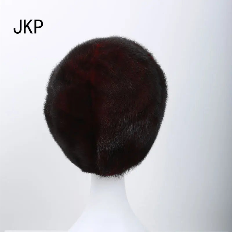 JKP 2018 Горячая новинка норковая меховая шапка русская зимняя для женщин со