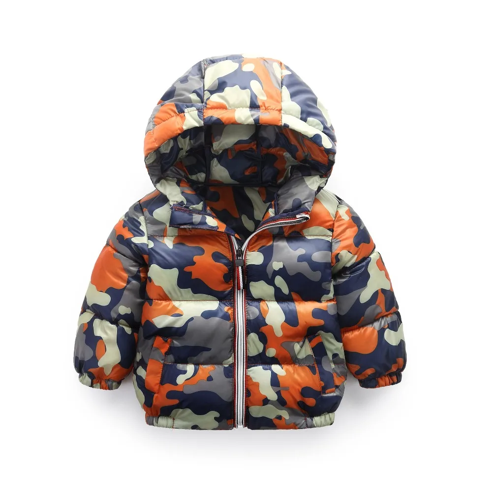 Children Cotton Clothing 2018 New Camouflage Light Cotton Coat Boy Cotton Jacket Female Baby Winter Jacket