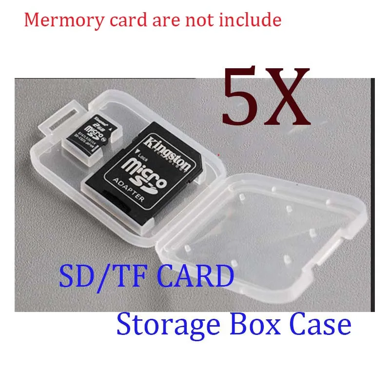5x сотовый телефон камера памяти Micro SD/TF карта пластиковая коробка для хранения
