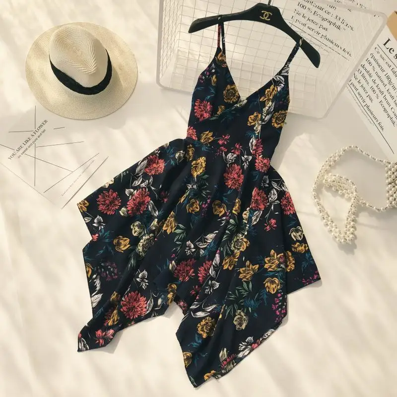 vestido de verão feminino cinta chiffon praia