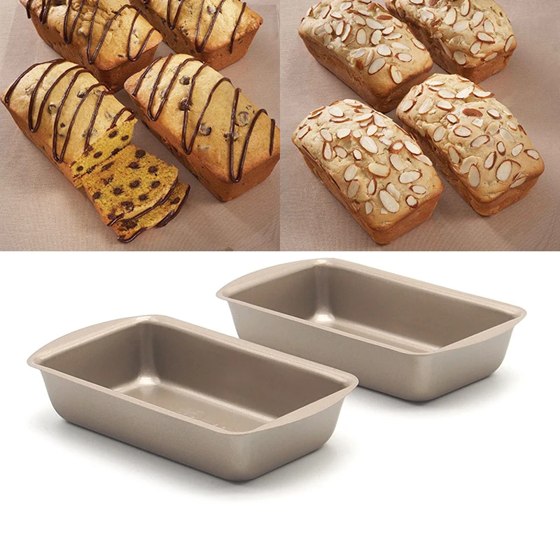 

6 pack champagne gold 5-inch Loaf Pan, cake mold , baking tools