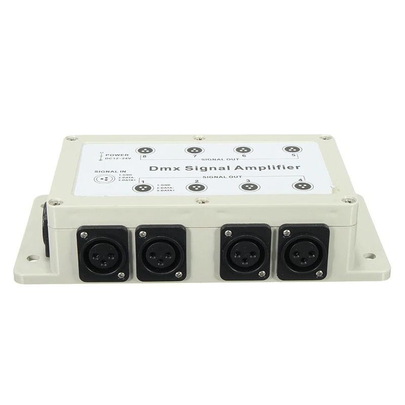 Dc12-24V 8-канальный сетевой видеорегистратор Выход Dmx Dmx512 светодиодный контроллер разделитель усилителя сигнала компонентов для дома