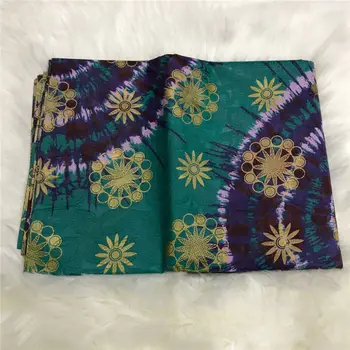 

New 5 Yards Embossing Bazin Riche Fabric Polyester Printing Wedding Dress Tissus Nigeria Shadda Brocade Damask Fabric BTJ30