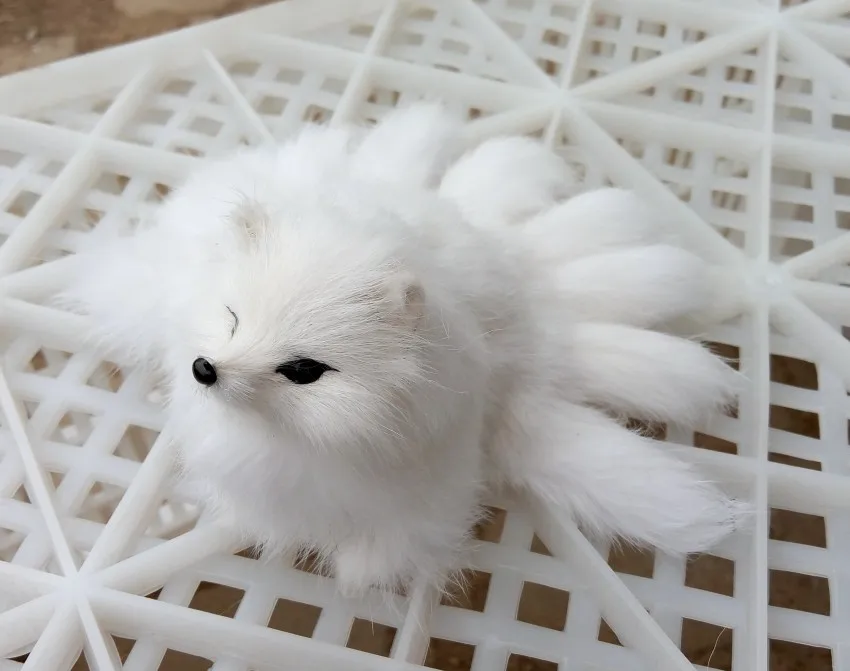 

Simulation Fox with nine tails polyethylene&furs Fox with nine tails model funny gift about 15*7.5CM