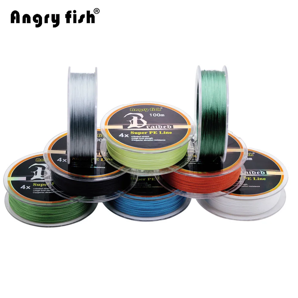 Wholesale 100m 4x Braided Fishing Line 11 Colors Super PE Line Strong