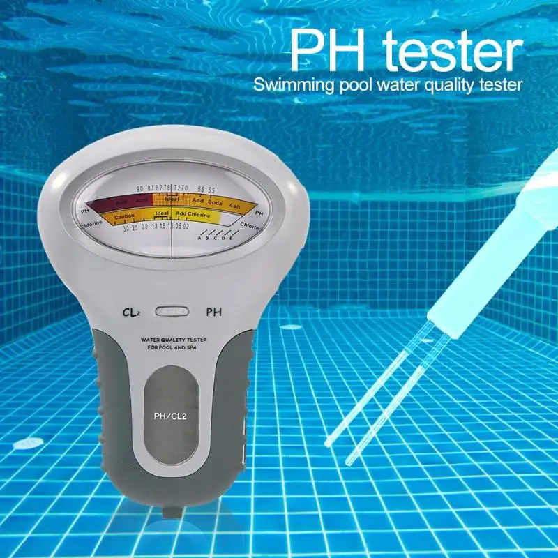 

PC102 CL2 Chlorine Water Quality Tester Set Portable Swimming Pool PH Meter Water Quality Monitor PH CL2 Chlorine Tester