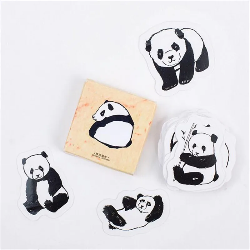 

45pcs/box Animals Memo Pads Stickers cute Kawaii Planner Scrapbooking Sticky Stationery Sticker