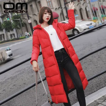 

OMCHION 2019 New Fashion Winter Parkas Jacket Women Hooded Slim Warm Sweet Winter Coat Women Casual Jacket Plus Size LJK56