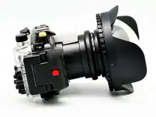 40m 130ft Waterproof Housing Case for Sony RX100 IV / M4 + Fisheye Wide Angle Lens