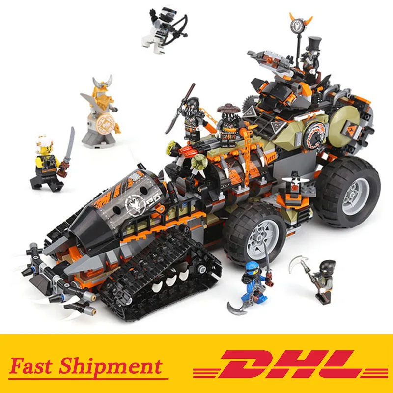 

Ninjago Series 06089 Toys compatible Legoing Ninjago 70654 Dieselnaut Set Building Blocks Bricks Kids Toys