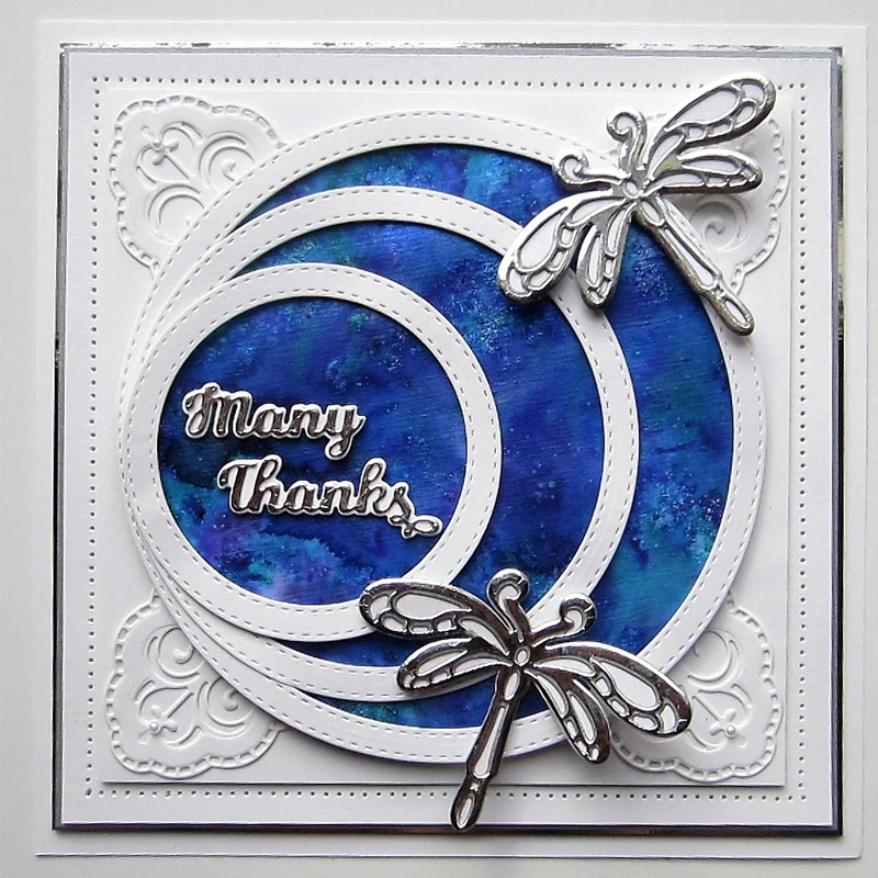 

Many Thanks Alphabet Cutting Die Paper Card Album Making DIY Template Craft Scrapbooking Handmade Decoration Stencil