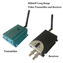 2,4 ГГц 8-канальный сетевой видеорегистратор на дальние расстояния Беспроводной видео передатчик 4000 м 2000 МВт CCTV видео отправитель приемник 2,4 г Беспроводной трансивер