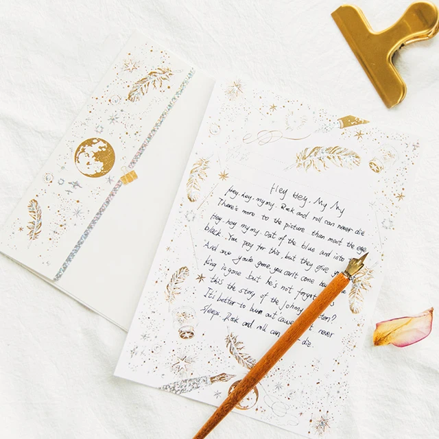 13pcs/set European Vintage 8PC Letter paper+5PC Envelope Hot Stamping Good Quality Paper School Office Supplies Stationery