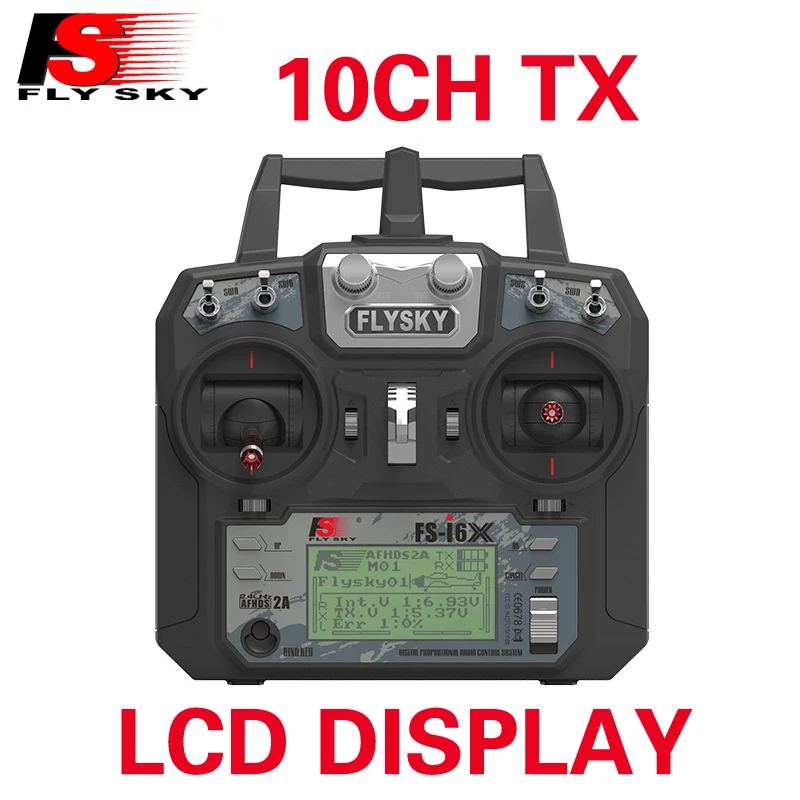 

Flysky FS-i6X 2.4GHz 10CH RC Transmitter Radio Set 6ch 8ch 10ch Receiver For RC Heli Quad Airplane Car
