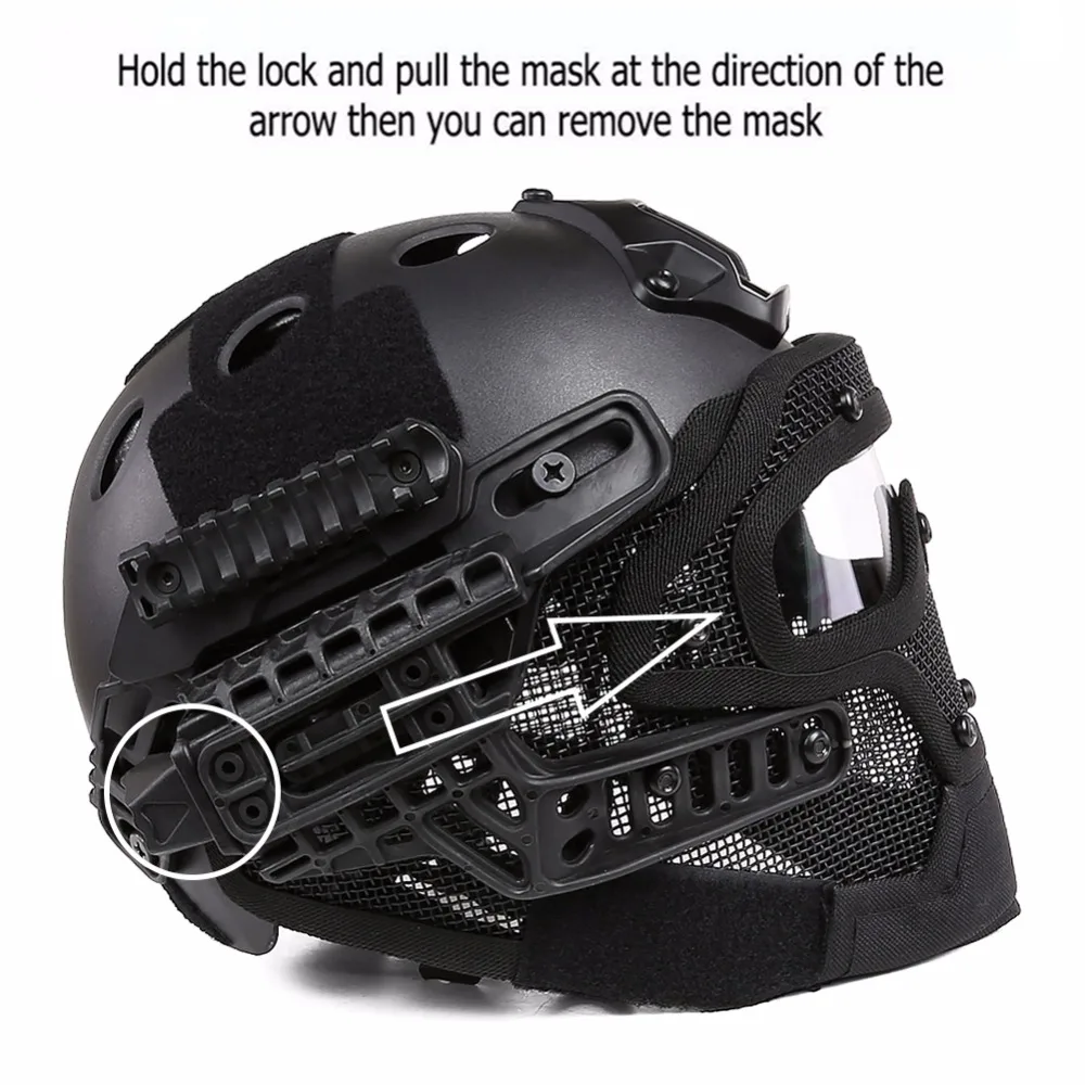New G4 Tactical Full Face Cover Protection Mask Helmet with Goggle for PJ Vent Airsoft Paintball WarGame CS Tactical Hunting цена New G4 Tactical Full Face Cover Protection Mask Helmet with Goggle for PJ Vent Airsoft Paintball WarGame CS Tactical Hunting цены онлайн
